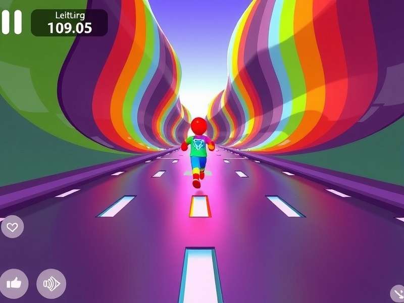 Rainbow Runner Pro gameplay tip showing color cycle prediction